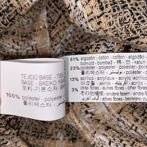 Zara Tweed Shift Dress Sz S - Picture 9 of 9